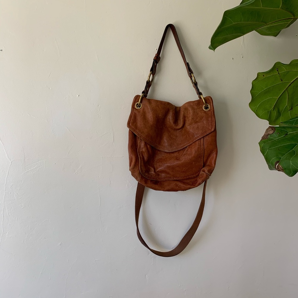 Leather Fossil boho bag